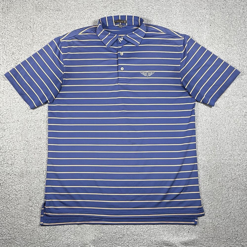 Peter Millar Summer Comfort Polo Mens M Olympic Club Performance Stretch Golf